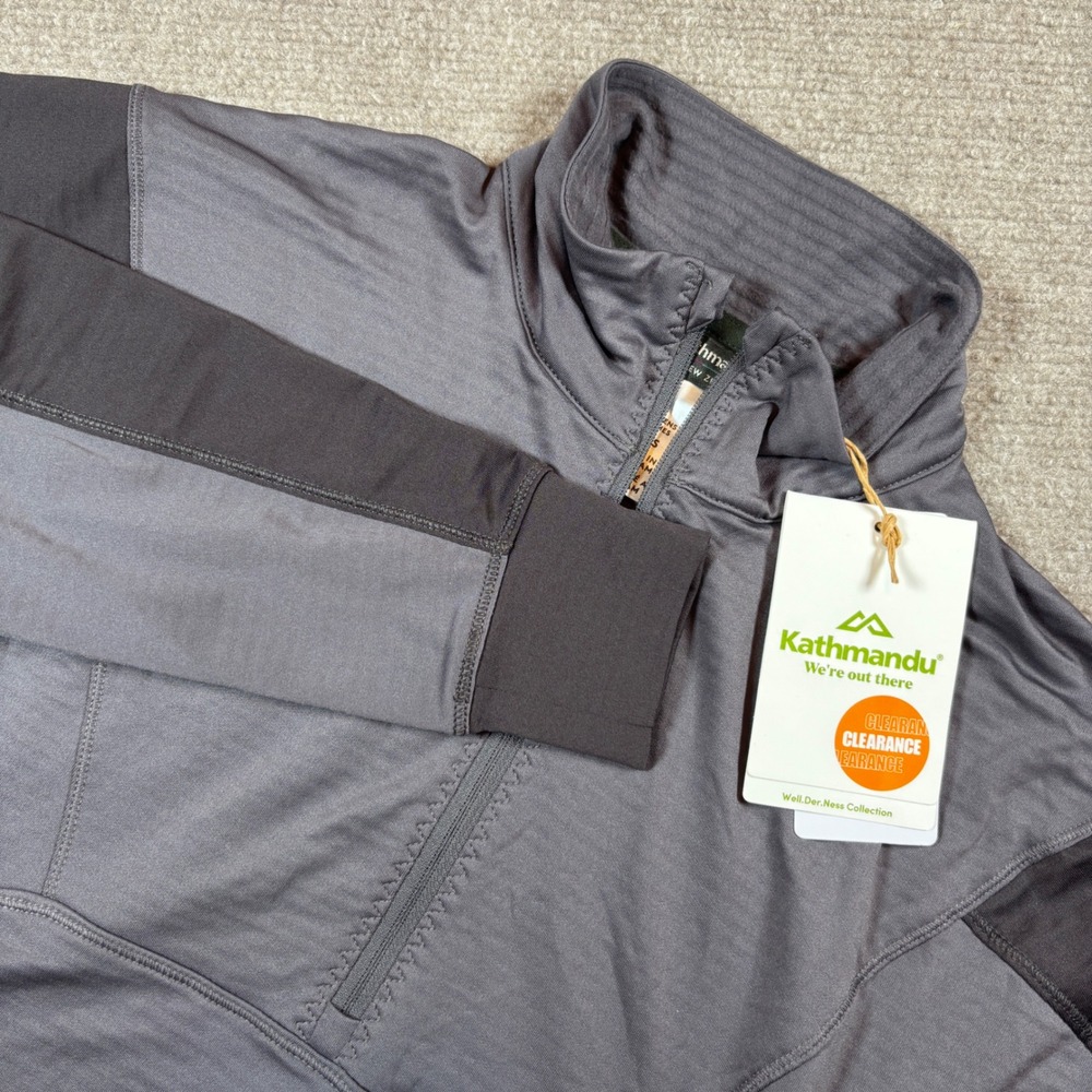 Kathmandu Light Gray Play 1/4 Zip Pullover Women's Size XXS NWT